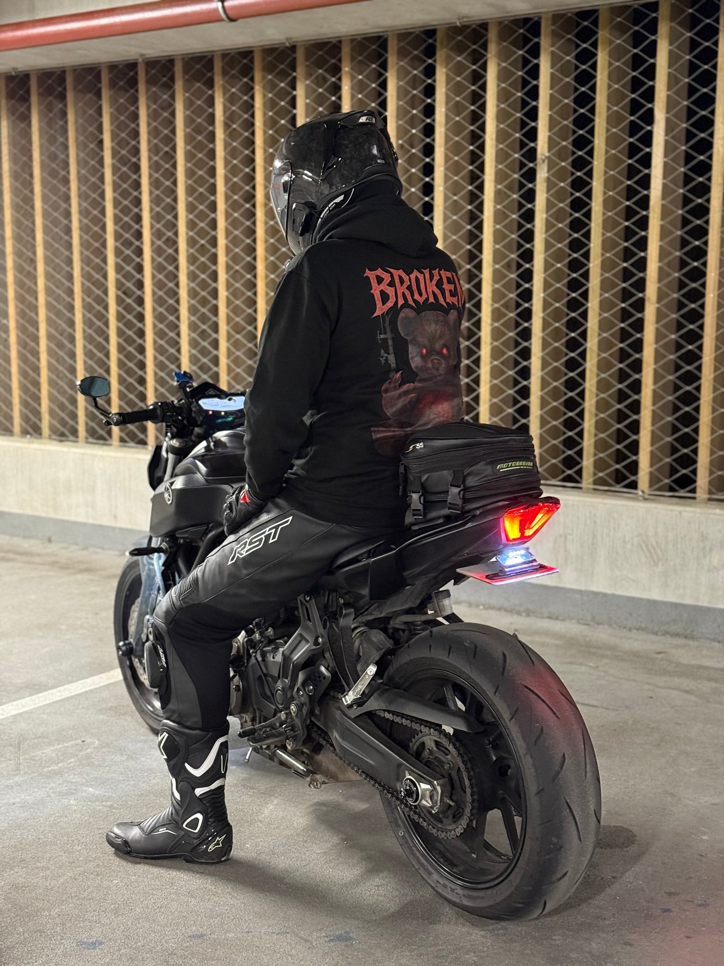 Broken Racing Halloween Bear