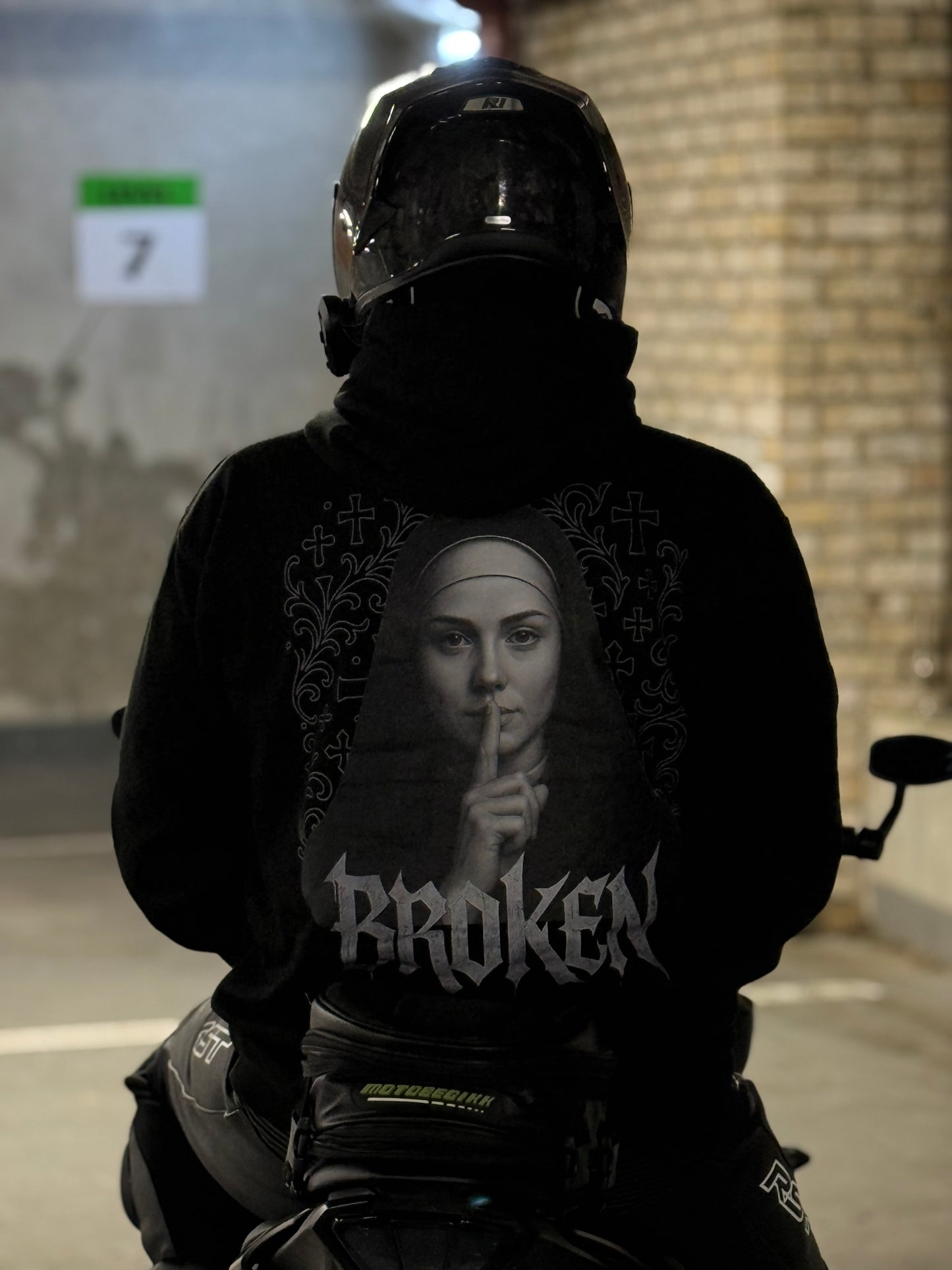 Broken Racing Halloween Hoodie (Nun)