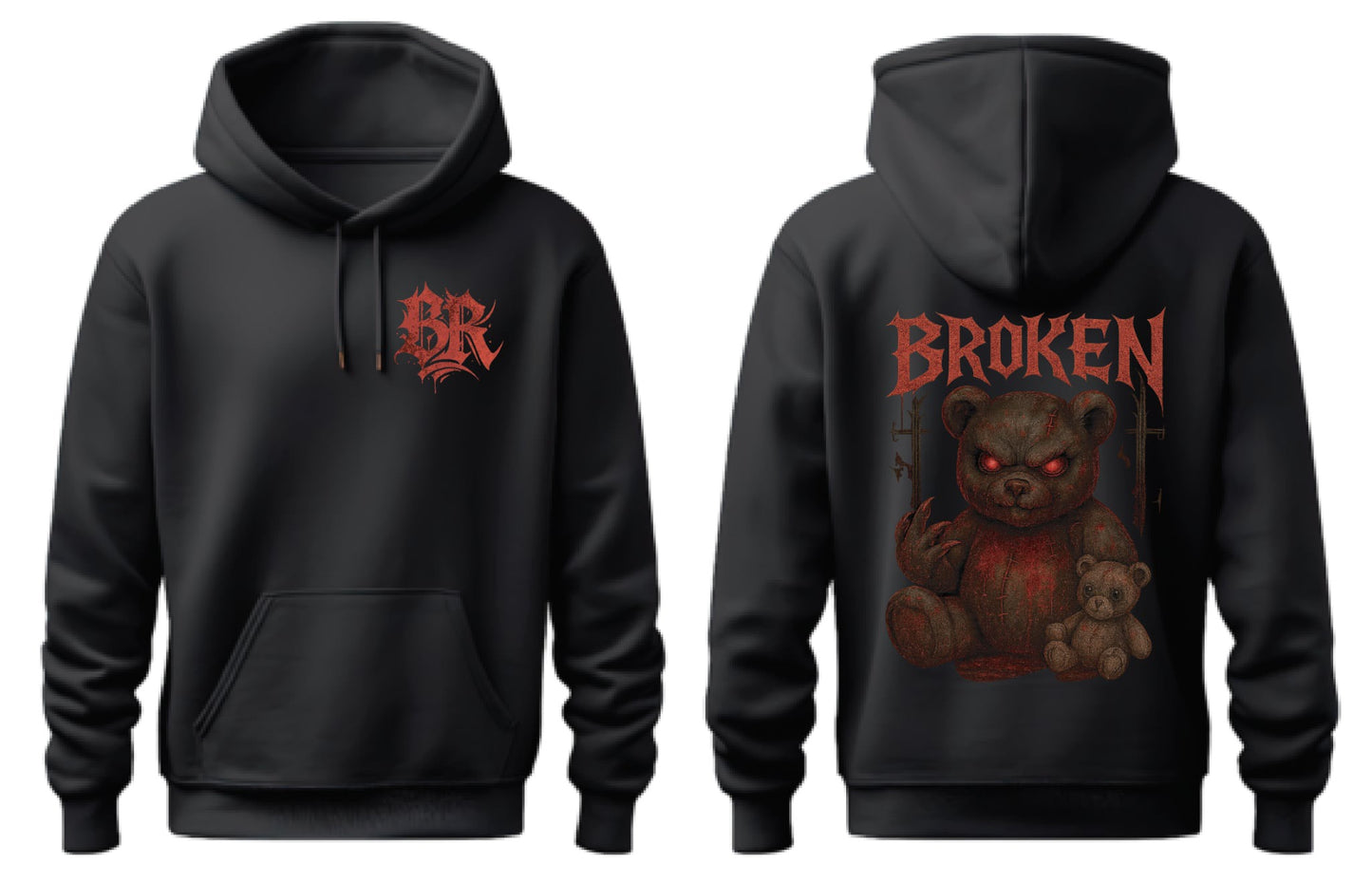 Broken Racing Halloween Bear