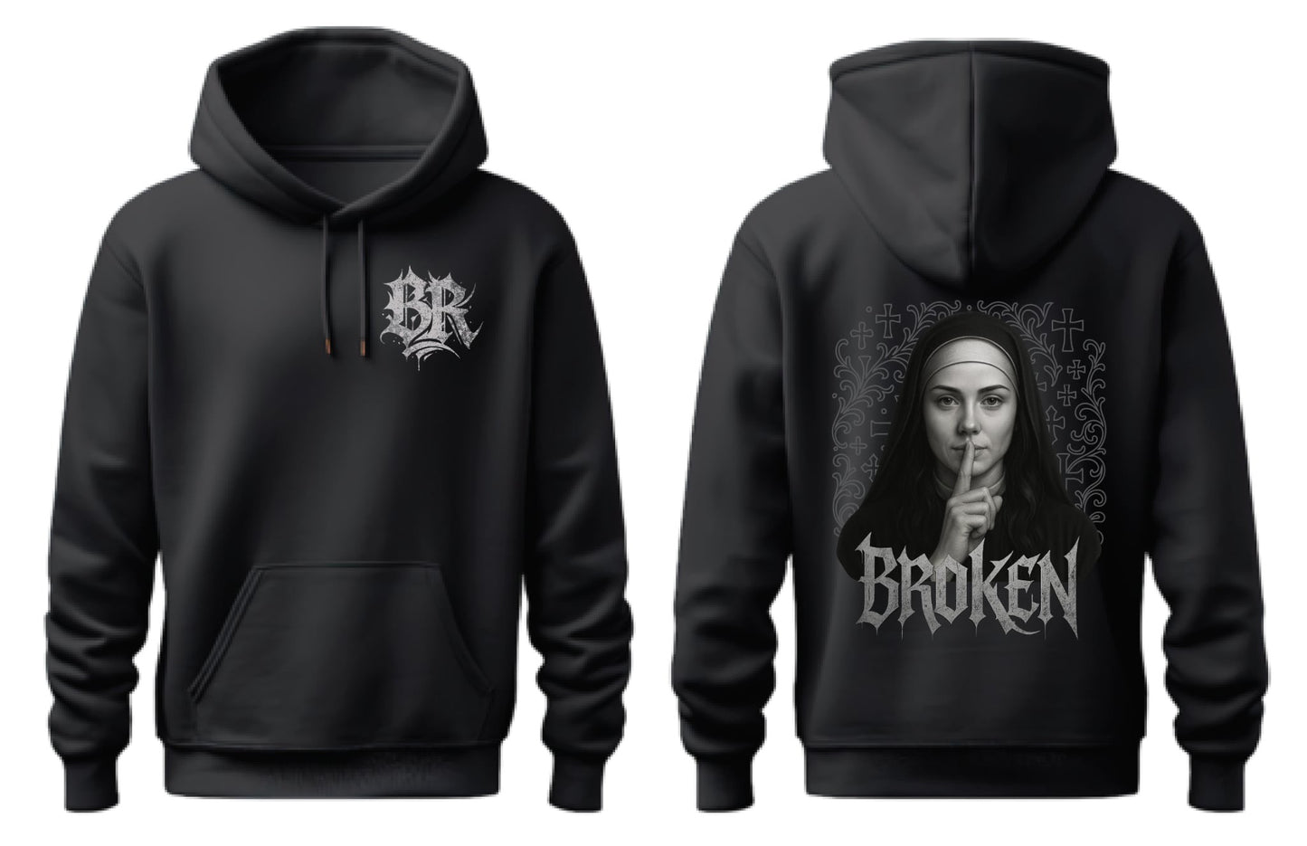 Broken Racing Halloween Hoodie (Nun)